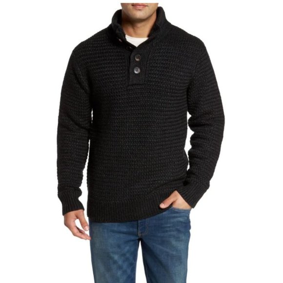 Schott Bros Military Henley Wool Sweater Large